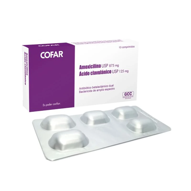 AMOXICILINA 875MG + ACIDO CLAVULANICO 125MG COFAR