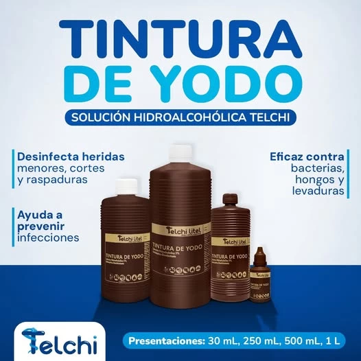 TINTURA DE YODO SOLUCION X 500 ML TELCHI
