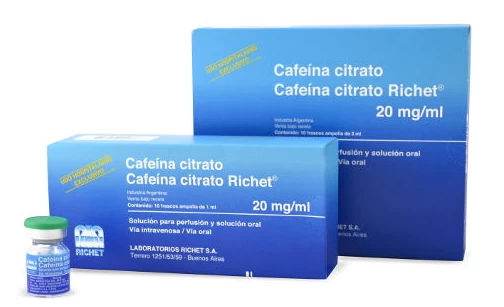 CAFEINA CITRATO RICHET 20MG7ML SOLUCION INY. X1ML