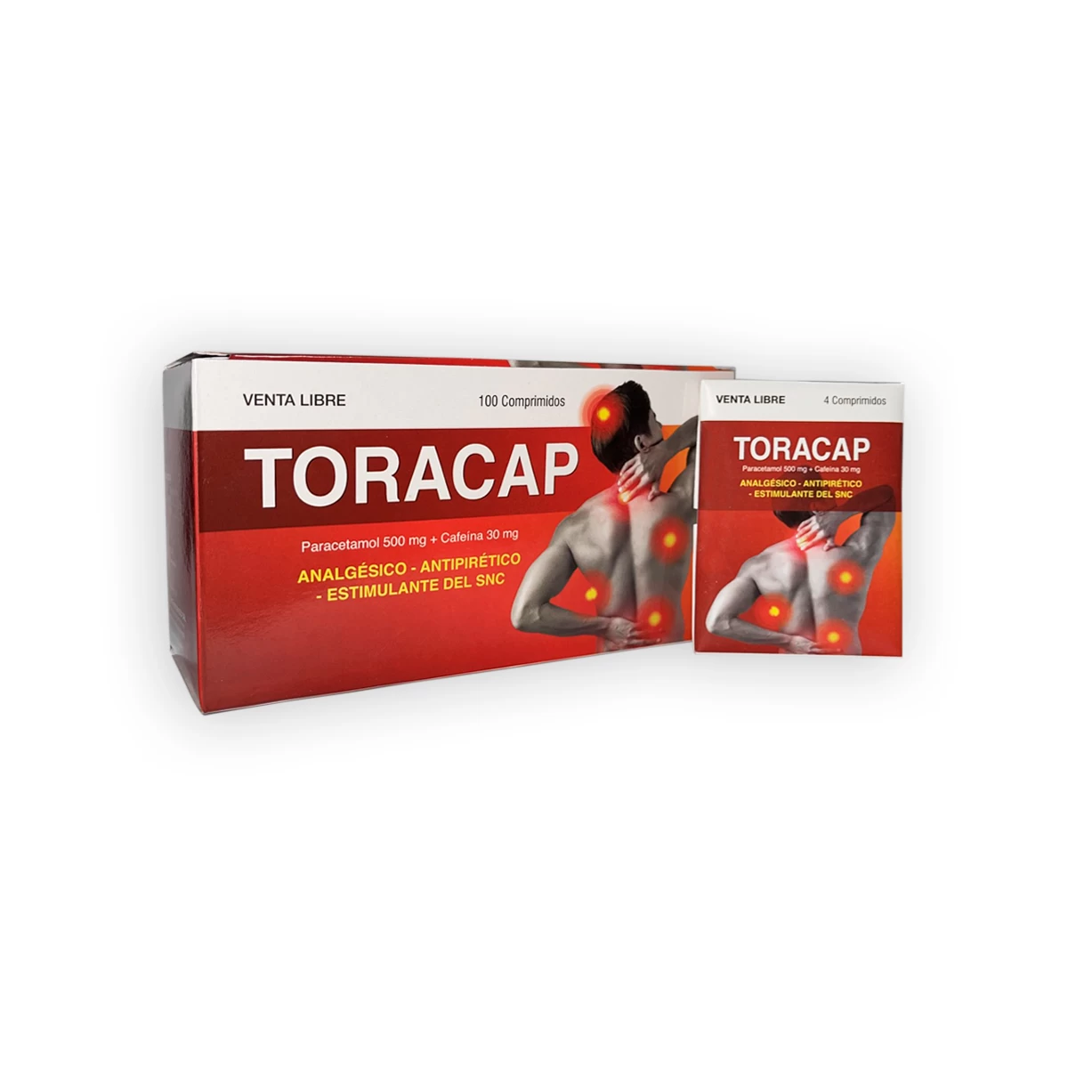 TORACAP X 100 PARACETAMOL 1GR+CAFEINA