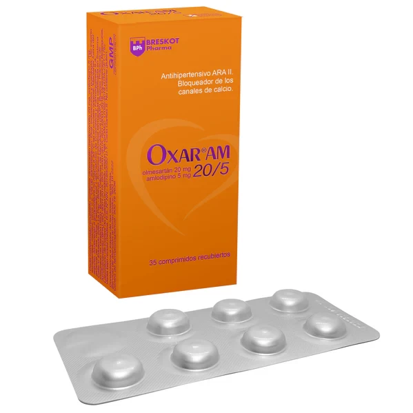 OXAR AM 20/5 X 35 COMP ( OLMERSATAN 20 MG+AMLODIPINO 5 MG)