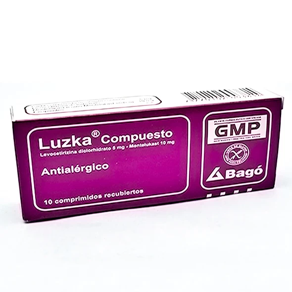 LUZKA COMPUESTO (LEVOCETIRIZINA DICLORHIDRATO 5 MG ) MONTELUKAST 10 MG X 10 COMP