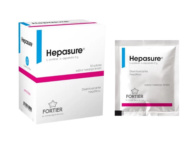 HEPASURE (L-ARNITINA+L-ASPARTATO 3GR) X 10 SOBRES  SABOR NARANJA