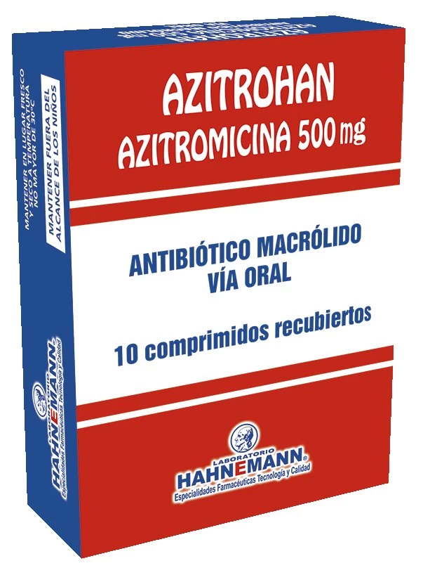 AZITROMICINA 500 MG X 10 COM ( AZITROHAN)