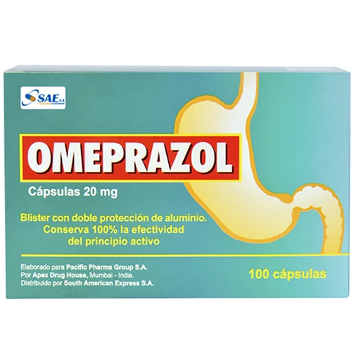 OMEPRAZOL 20 MG S.A.E. X 100