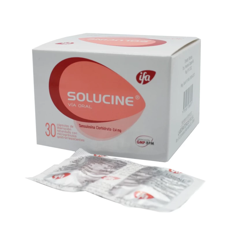 SOLUCINE 0.4Mg X 30 Cap Lib Ret -TAMSULOSINA