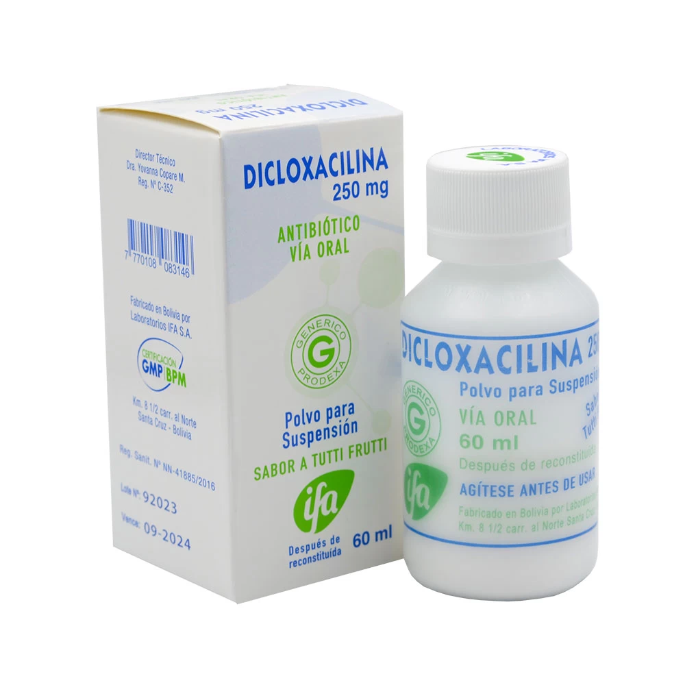 DICLOXACILINA 250 MG X 60 ML PRODEXA