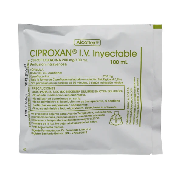 CIPROXAN I.V. 200 MG/ 100 ML