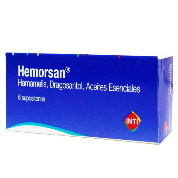 HEMORSAN ( HAMAMELIS-DRAGOSANTOL) X 6 SUP.