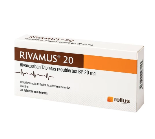 RIVAMUS 20 MG ( RIVAROXABAN 20 MG ) X 30 TAB