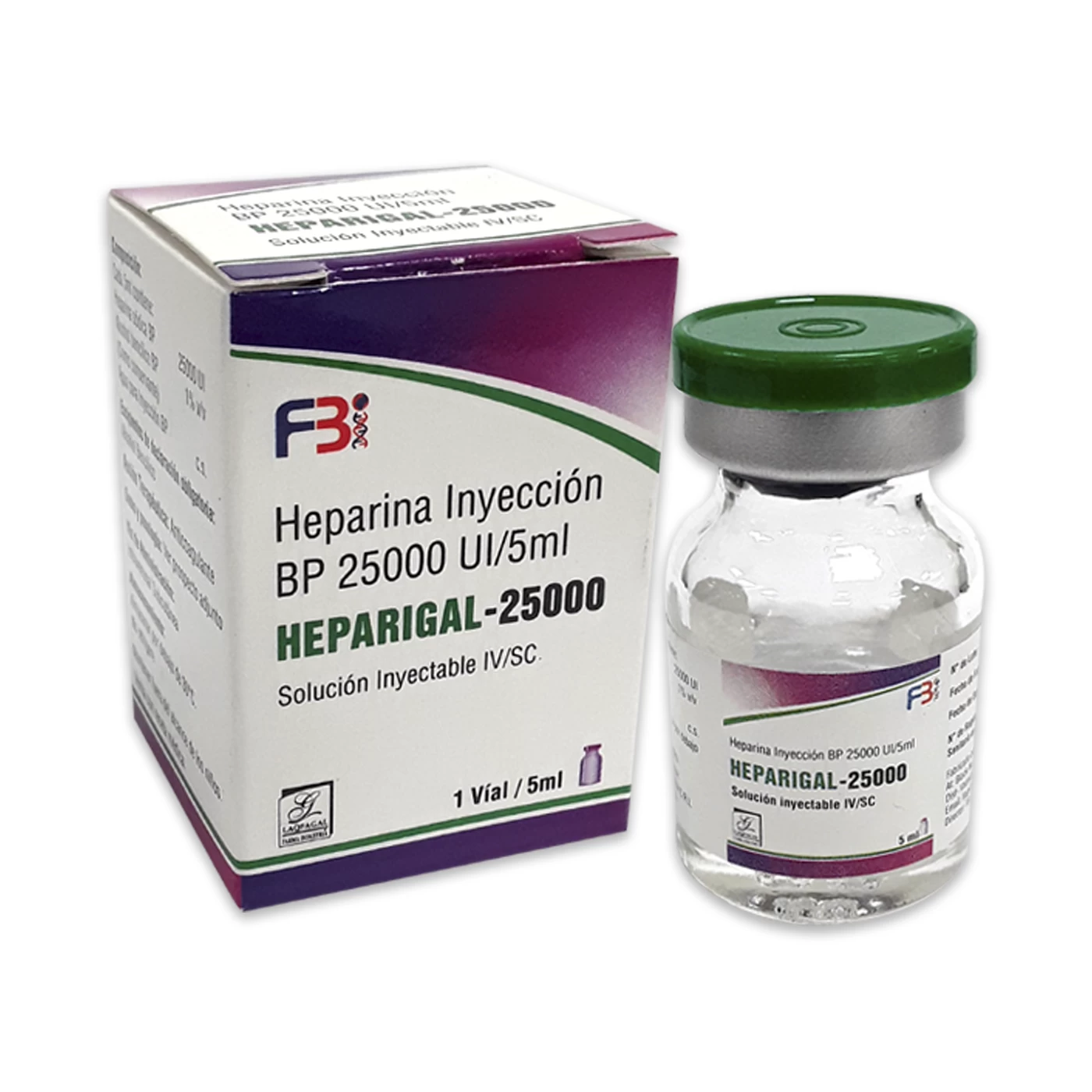 HEPARIGAL 25000 UI/5ML (HEPARINA INYECTABLE)