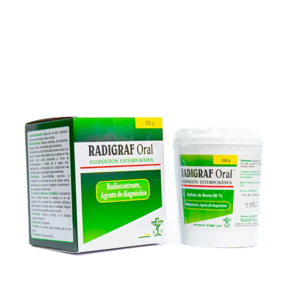 RADIGRAF ORAL 250 G (SULFATO DE BARIO)