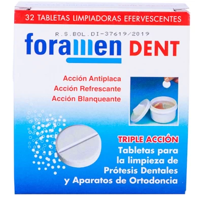 TABLETAS DE LIMP.TRIPLE ACC.FORAMEN REF. 419 X 32