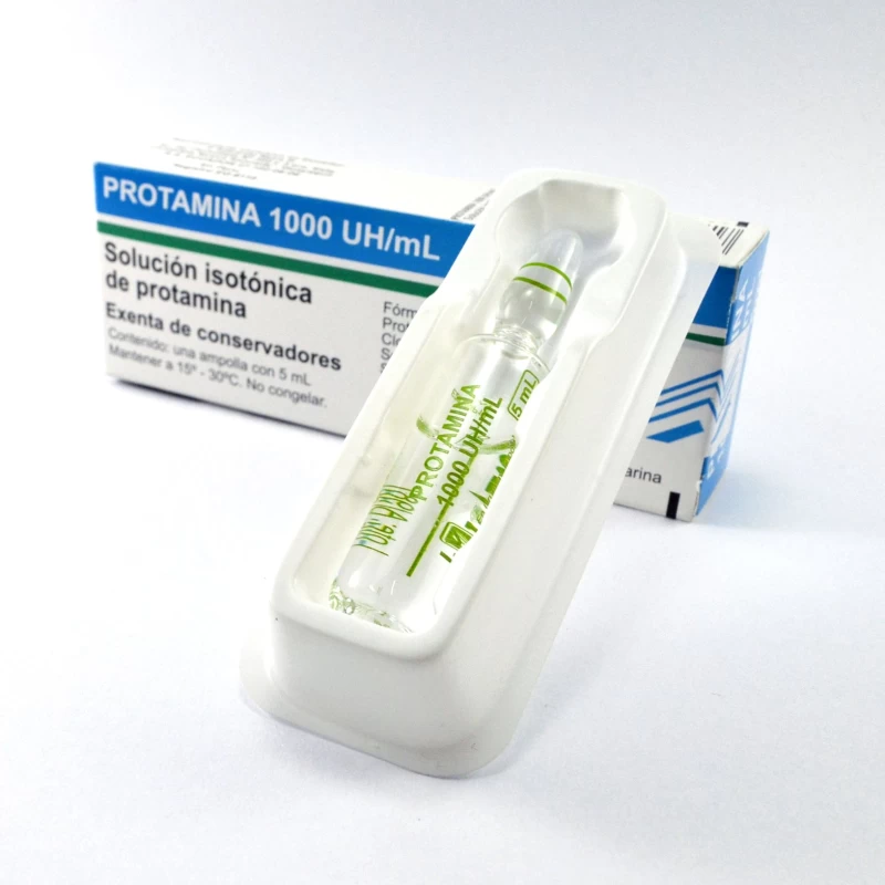 PROTAMINA 1000 UH/ML X1 AMPOLLA 5 ML
