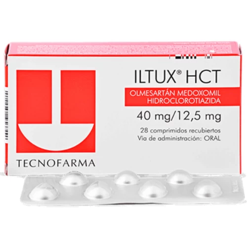 ILTUX HCT 40/12.5 MGX28 OLMESARTAN + Hidroclorotiazida