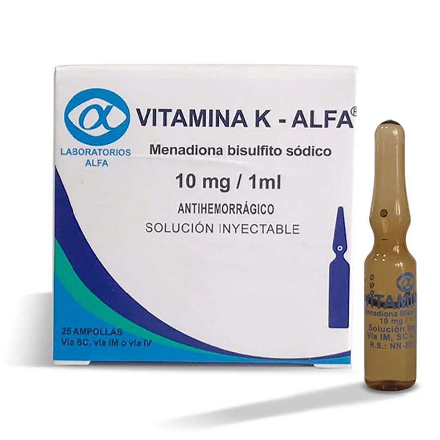 VITAMINA K 10 MG/1 ML.
