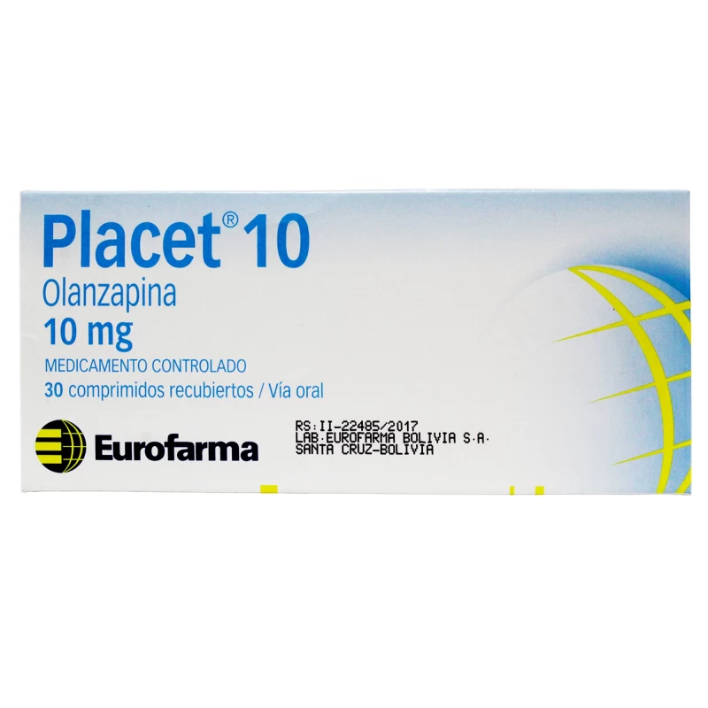 PLACET 10 MG X 30 OLANZAPINA