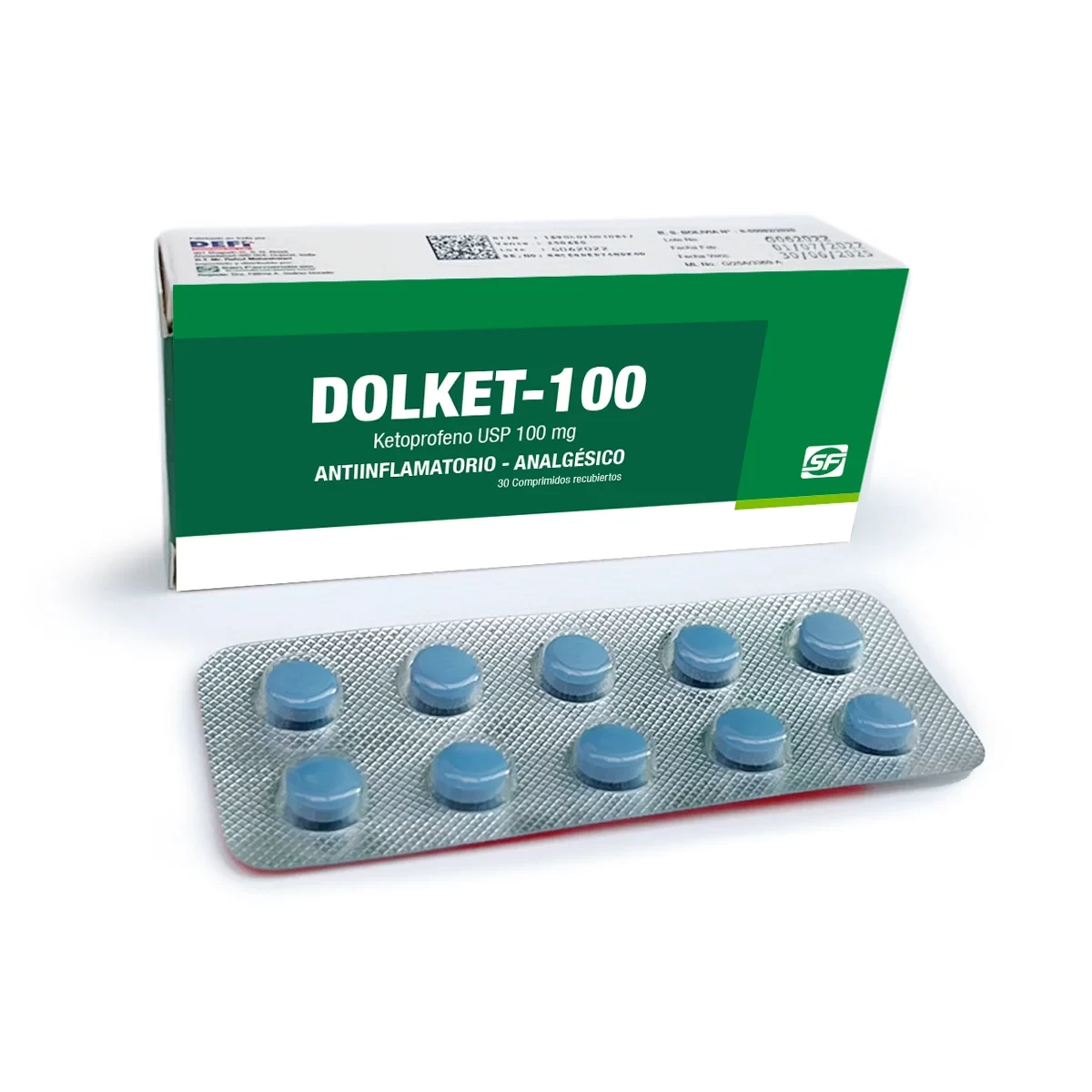 KETOPROFENO 100 MG X 30 DOLKET
