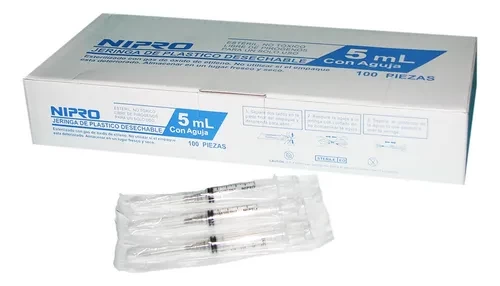 JERINGA 5 ML C/A 21GX1-1/2 NIPRO