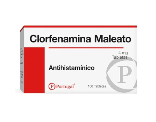 CLORFENAMINA MALEATO 4 MG X 100 TAB ( ANTIHISTAMINICO)