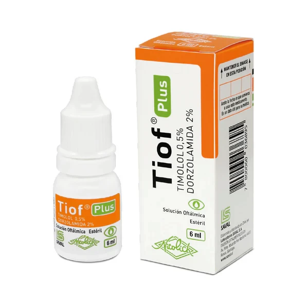 TIOF PLUS COLIRIO 6 ML (TIMOLOL+DORZOLAMIDA