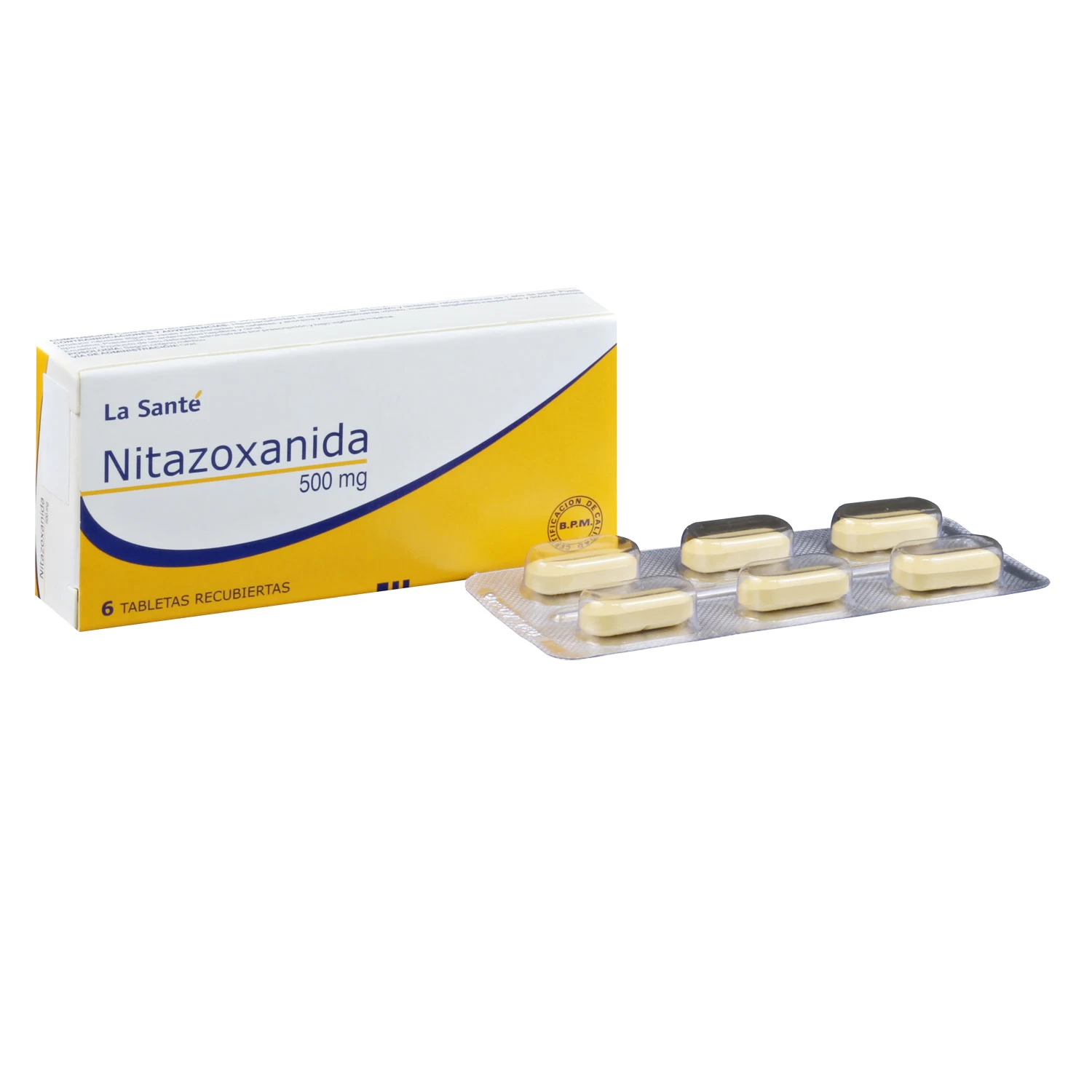 NITAZOXANIDA 500 MG X 6 LA SANTE