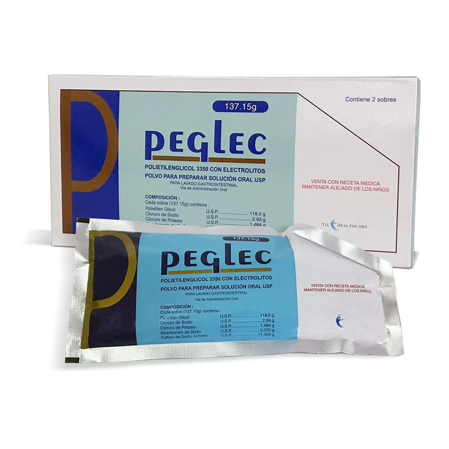 PEGLEC (POLIETILENGLCOL 3350) CAJA X 2 SOBRES