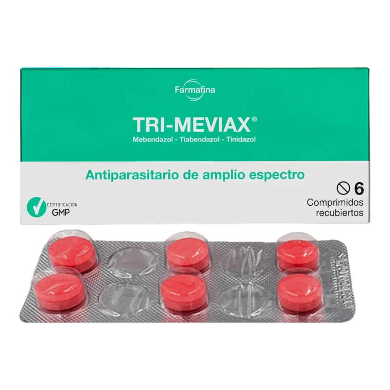 TRI-MEVIAX X 6 COMP ( MEBENDAZOL-TIABENDAZOL-TINIDAZOL)