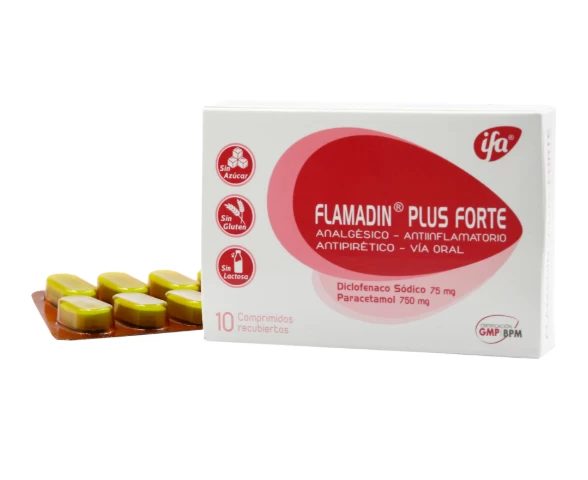 FLAMADIN PLUS FORTE X 10 COMP (DICLOFENACO+PARACETAMOL)