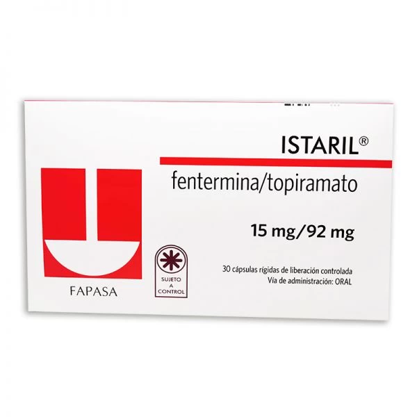 ISTARIL FENTERMINA 3.75/ 23 MG X 30