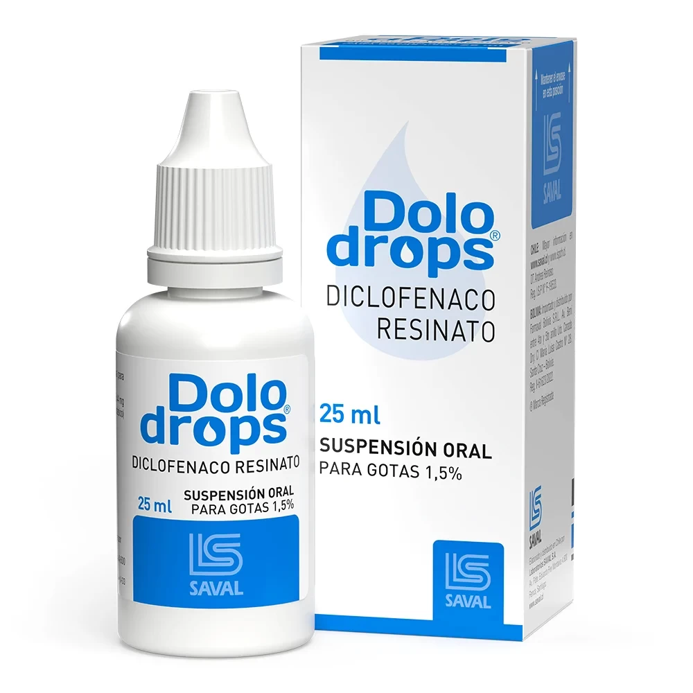 DOLODROPS GOTAS 25 ML ORAL (DICLOFENACO RESINATO)