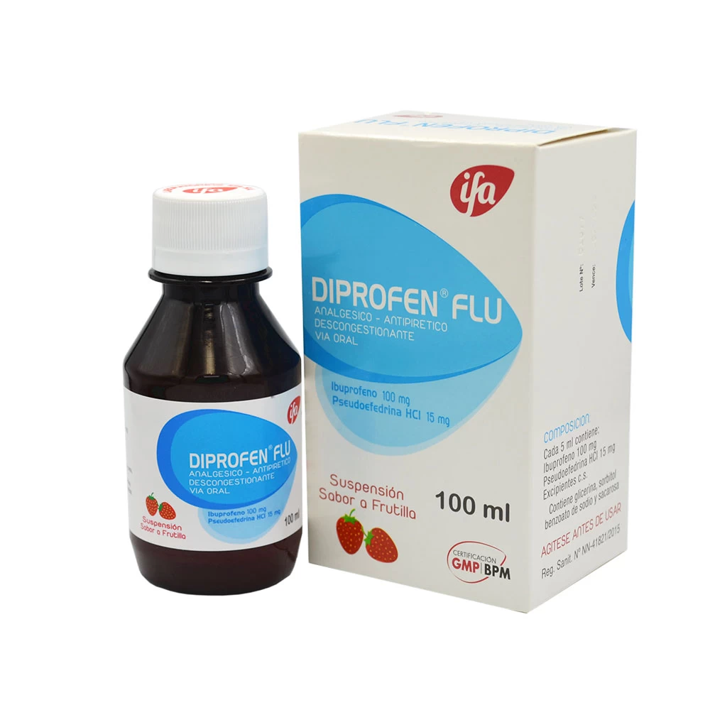 DIPROFEN FLU SUSP. 100 ML frutilla
