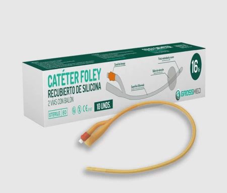 SONDA FOLEY SILICONIZADA 2 VIAS N° 16 CON PICO LUER