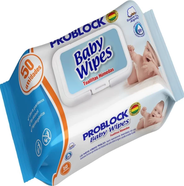 TOALLITAS HUMEDAS BABY X 50 UNIDADES PROBLOK