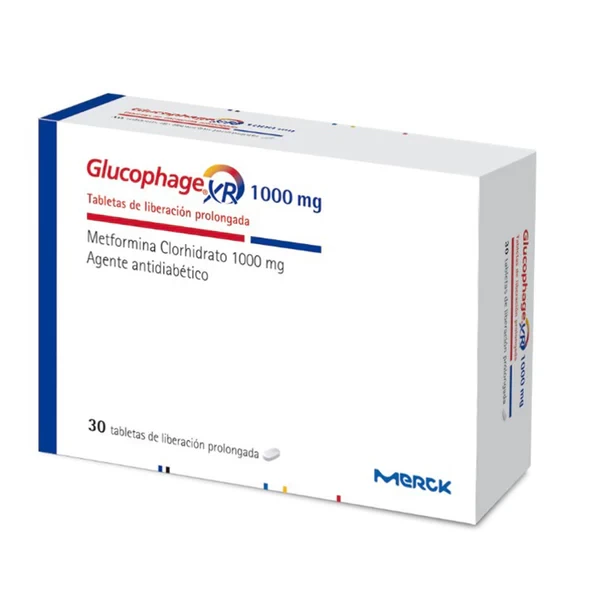 GLUCOPHAGE XR 1000 MG X 30 TAB (METFORMINA)