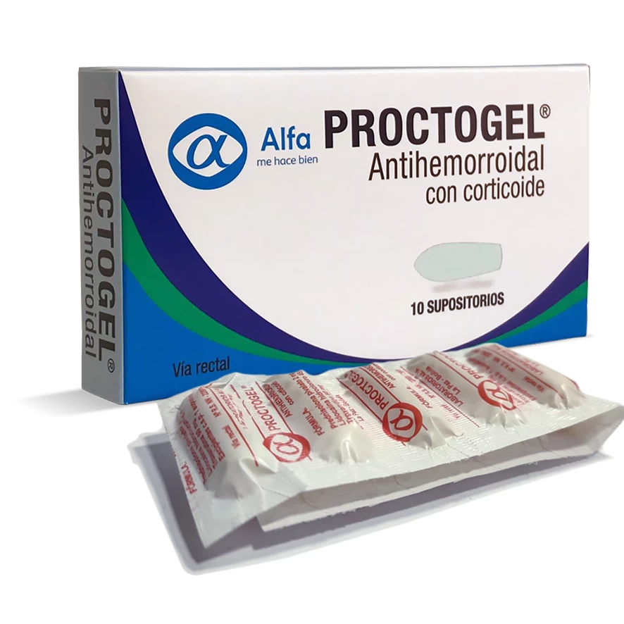 PROCTOGEL ANTIHEMORROIDAL X 10 SUP (PREDNISOLONA + LIDOCAINA+ TROXERUTINA)