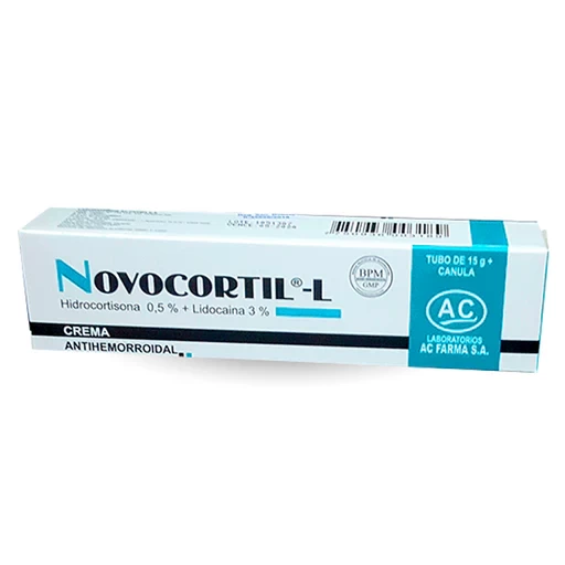 NOVOCORTIL -L NF X 15 GR ( HIDROCORTISONA 1% + LIDOCAINA 1.5 % )