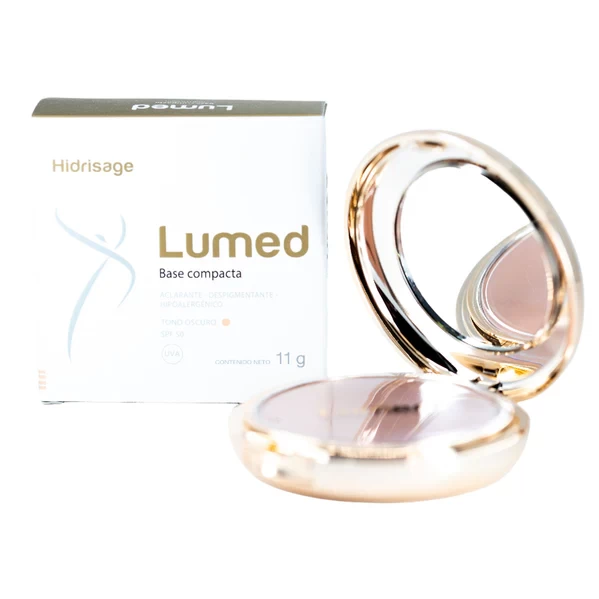 LUMED BASE COMPACTA T.OSCURO 11 G SPF-50 1553