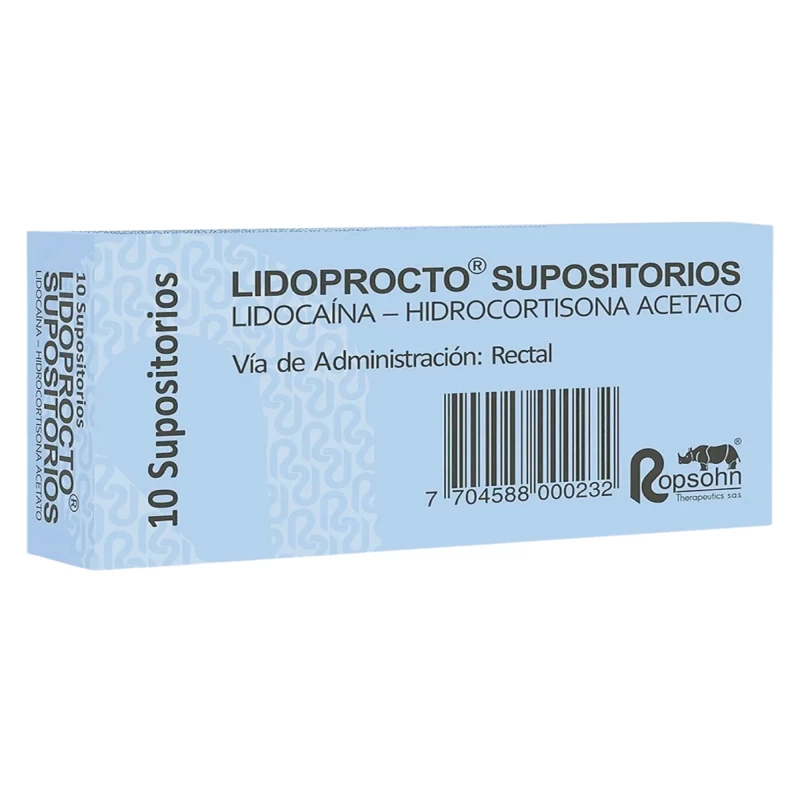 LIDOPROCTO (LIDOCAINA + HIDROCORTISONA ACETATO) X 10 SUP