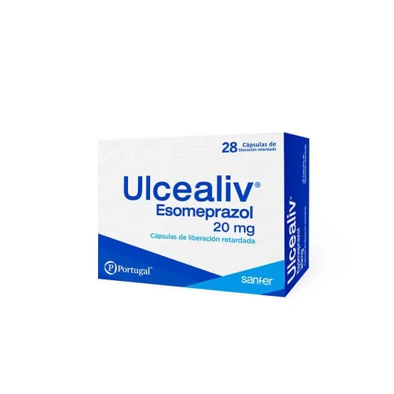ULCEALIV ESOMEPRAZOL 20 MG X 28 CAP