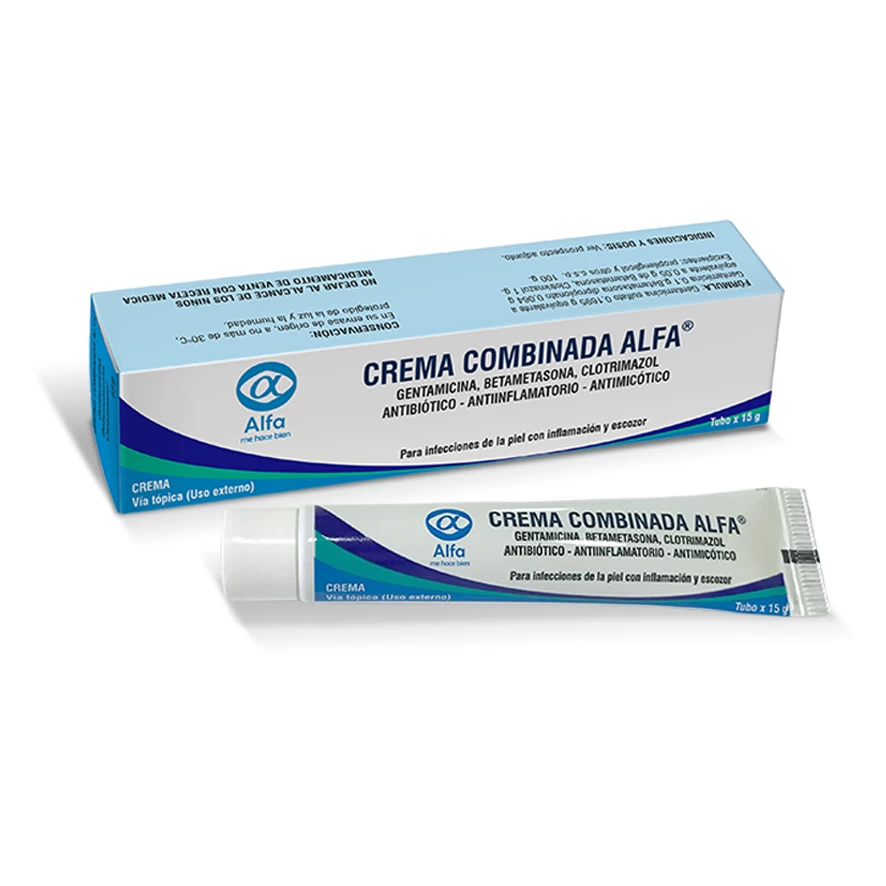 CREMA COMBINADA ALFA (CLOTRIM/GENTA/BETAMETA) X 30 GRS
