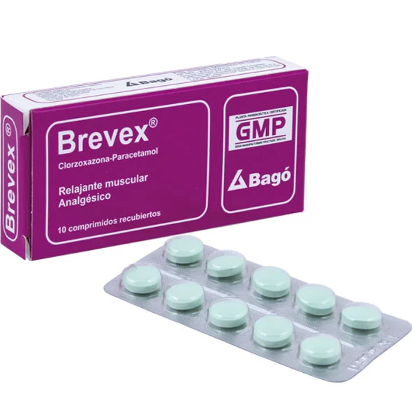 BREVEX X 10 (CLORZOXAZONA/PARACETAMOL)