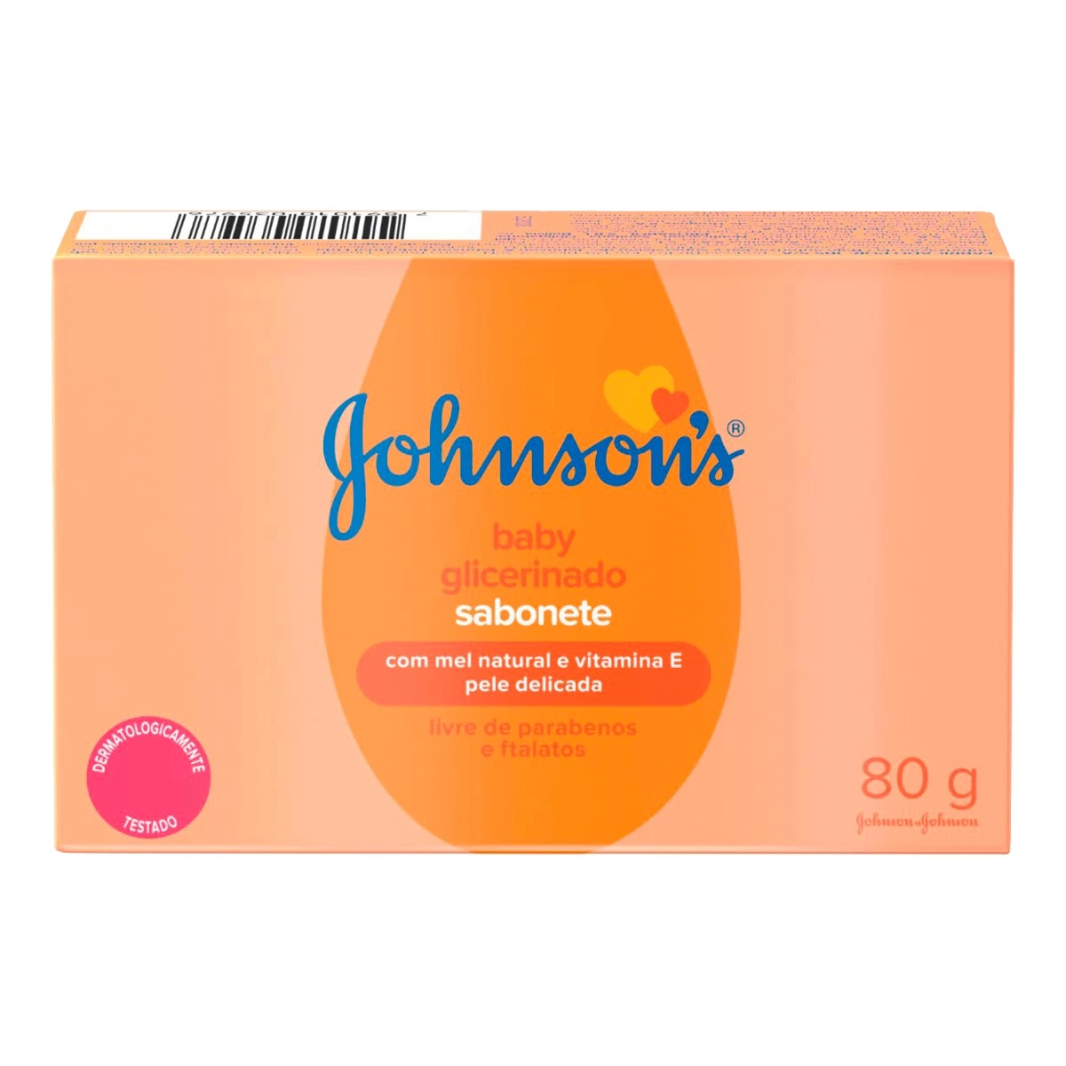 JABON JOHNSONS BABY GLICERINADO C/ MIEL Y VIT E 80 GR