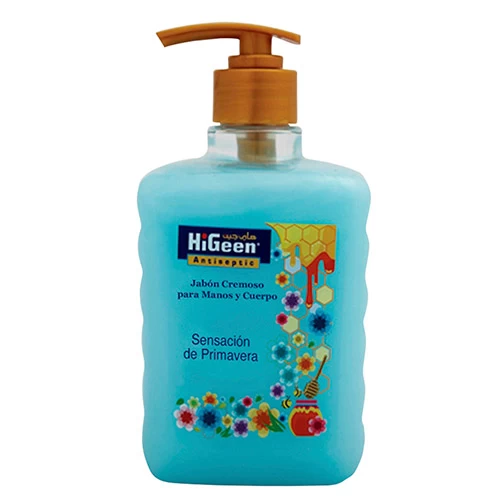 HIGEEN JABON CREMOSO PARA MANOS Y CUERPO x500 ML