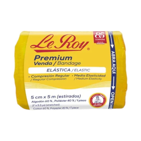 VENDA ELASTICA 5 CM LEROY