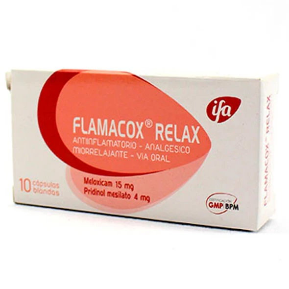 FLAMACOX RELAX X 10 CAP MELOXICAN-PRIDINOL