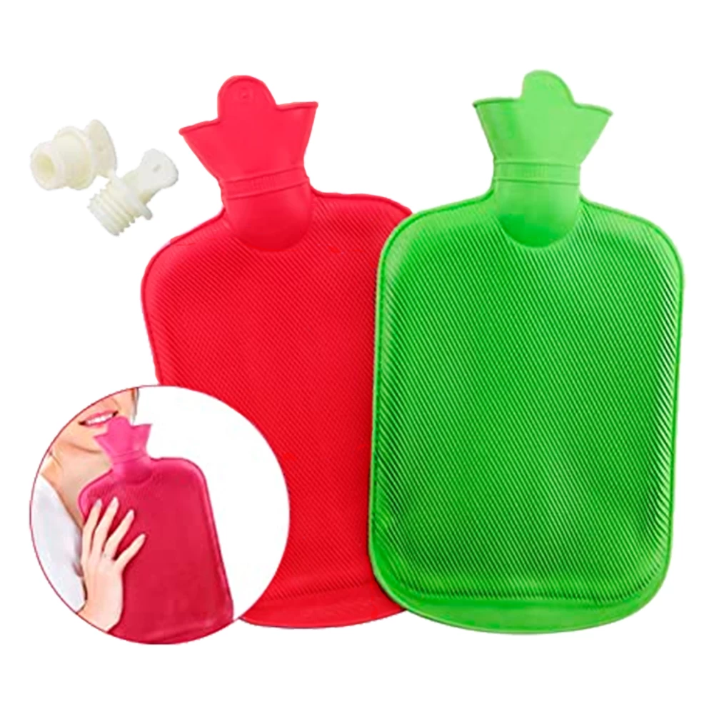 BOLSA AGUA CALIENTE 2 LITROS ROJO/VERDE TAMIVA