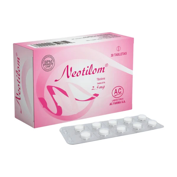 NEOTILOM TIBOLONA 2.5 MG X 30 TABLETAS
