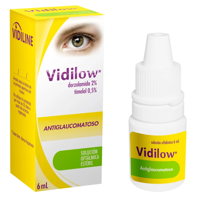 VIDILOW B COLIRIO X 6 ML DORZOLAMINA+TIMOLOL+BRIMONIDINA