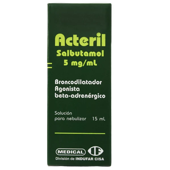 ACTERIL SALBUTAMOL 5MG/ML X 15 ML